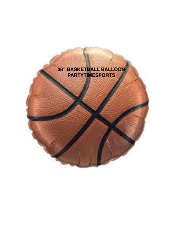 36 Mylar Basketball Balloon.....Sports by PartyTimeSports on Etsy