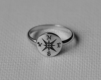 Compass ring | Etsy