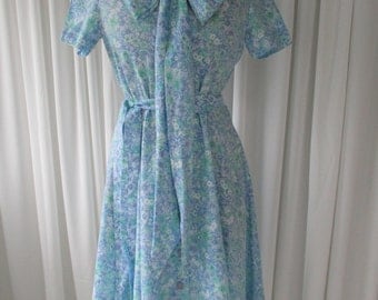 Vintage Floral Day Dress 1960's #20006