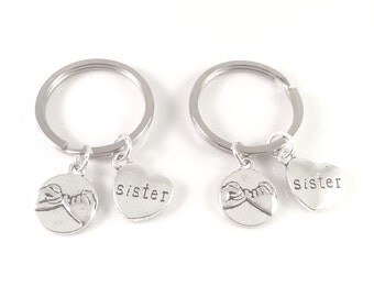 Sister keychains, Best Friends, Pinky promise Sister keychains, Sister Pinky keychain, Sister gifts, Sister Best friend Gift