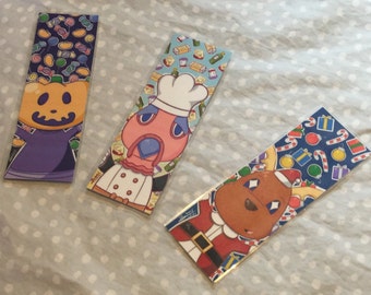 Animal Crossing Holiday Bookmark Set of 3