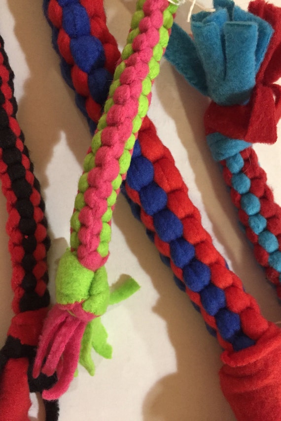 Braided Fleece Tug Toy / Dog Toy / Rope / Custom Size and