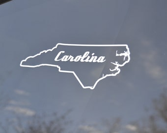 North Carolina Car Decal - North Carolina Decal - North Carolina Sticker - North Carolina Decals - North Carolina Stickers - NC Decal