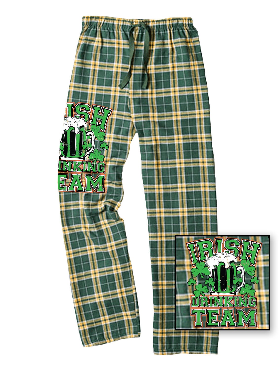 Unisex Plaid Pants Irish Drinking Team Logopop St.
