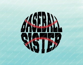 Baseball Sister SVG, Baseball SVG File