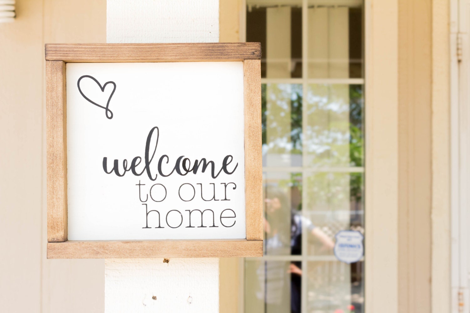 welcome to our home // welcome to our home wood sign // home