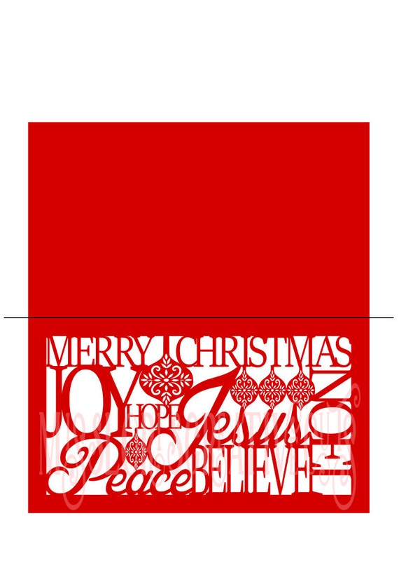 Download Card Peace Love Joy Christmas SVG Cut file Cricut explore
