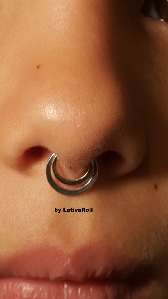 Septum ring /Nose rings/ Piercing by LativaRoil on Etsy