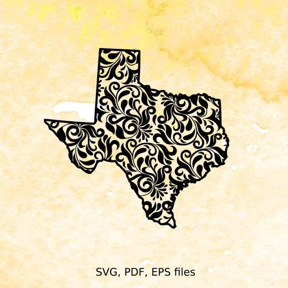 Download Texas state SVG, pfd, eps cutting files for silhouette ...