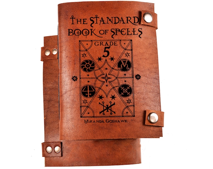 Spell book - Harry potter spell book - book of spells - book for spells - leather journal - spell journal - spells notebook
