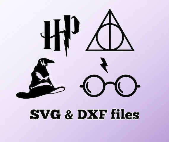 Harry Potter SVG DXF cut files Vector art files for Cricut