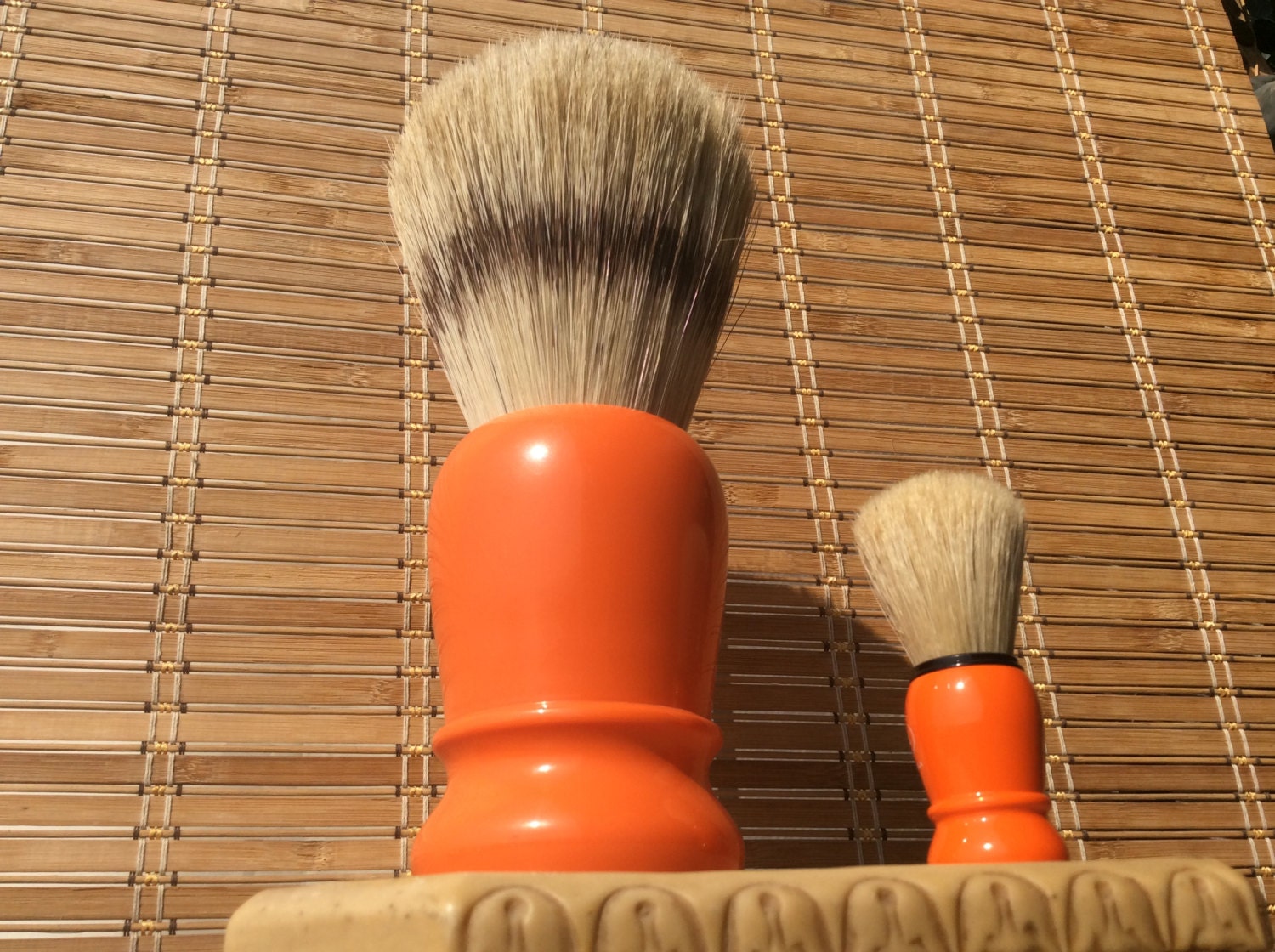 Giant Barber pole shaving brush big shaving brush huge