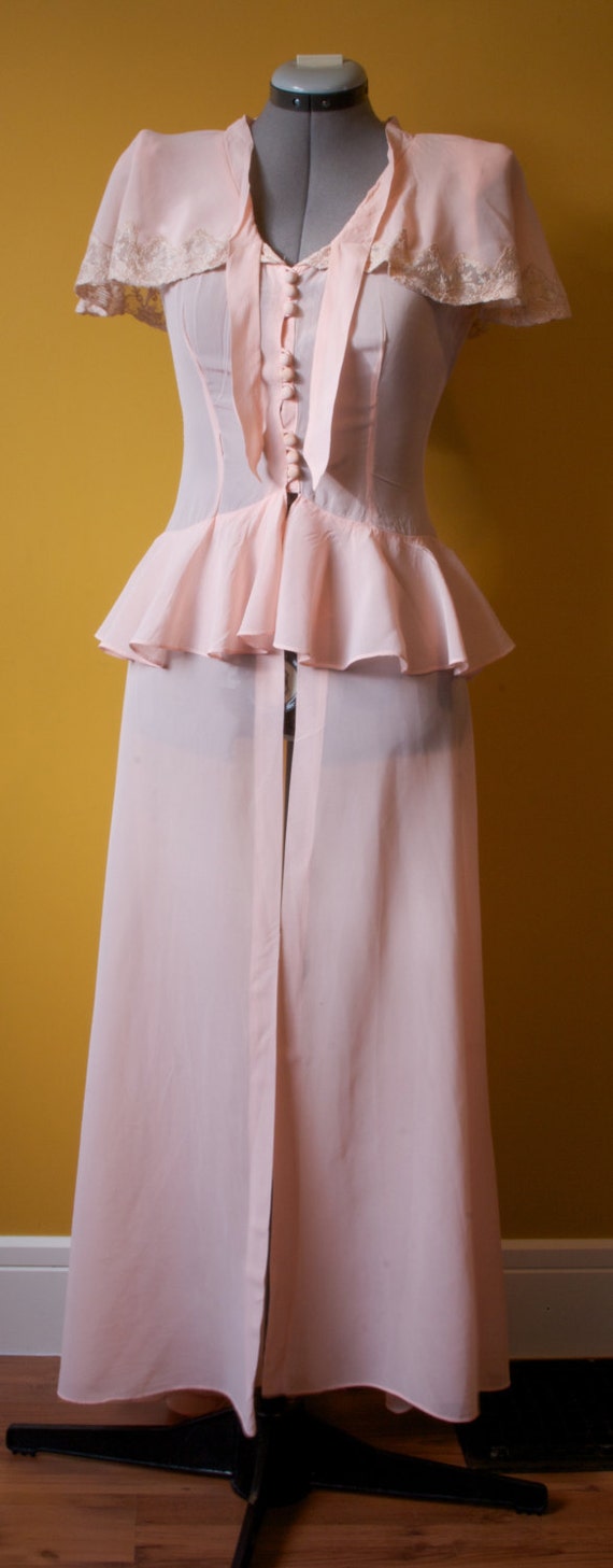 button up night gown