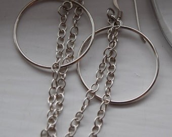 Sterling silver dangly earrings