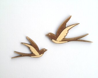 Awesome laser cut BIRD wood shapes / Laser cut wood / Wood bird / Bird decor / Bird art / Nature decor / Birds / Flying bird / Wood charms
