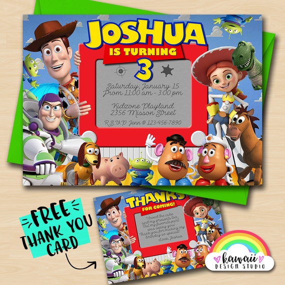 Toy Story Custom Invitations 5