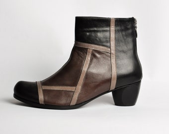 soft leather booties