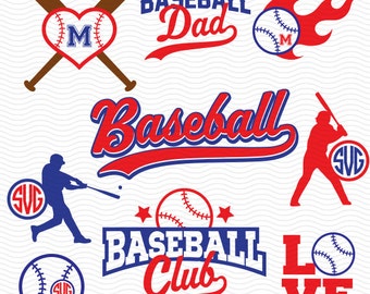 BASEBALL SVG files, Silhouette Studio Files, CriCut Files, Screen printing 05-P