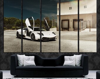 Lamborghini Large Canvas Print Wall Art Lamborghini Wall Art Cars Canvas Art Sport Cars Wall Art Sport Cars Print Poster Muscle Cars Prints