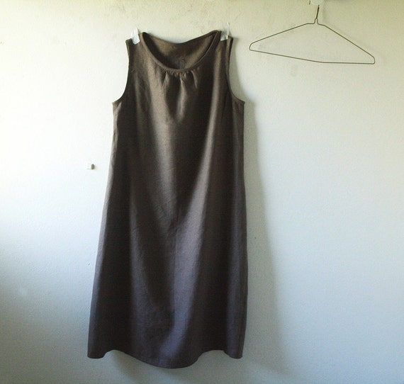 LINEN DRESS / linen smock / womens linen clothing / by PAMELATANG