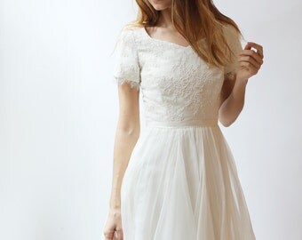 Unique modest wedding dress related items | Etsy