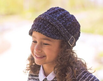 Charcoal Baby Hat 9 to 12 Month Charcoal Sparkle Baby Hat Baby Girl Hat Baby Girl Beanie Baby Beanie Baby Girl Clothes Winter Hat Buckle