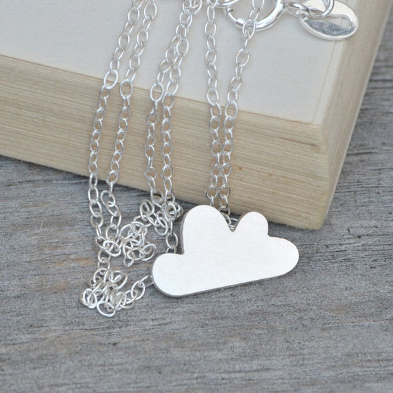 Lucky Happy Cloud Necklace Fluffy Cloud Necklace In by huiyitan