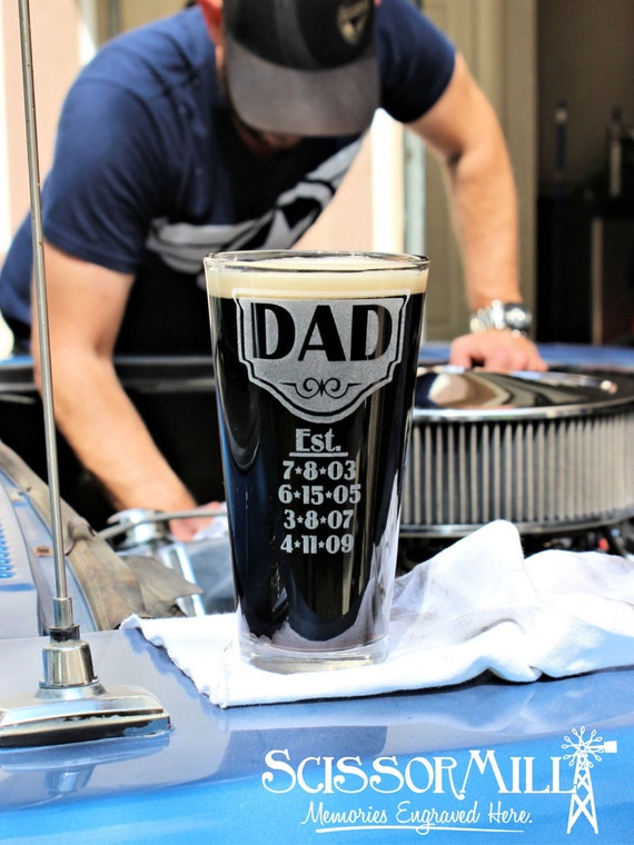 Download Est. BEER Glass for Father's Day Personalized Mug w/his