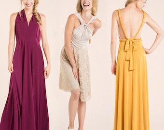 Custom bridesmaid dress, infinity dresses, bridesmaid dresses, made to measure bridesmaid dress, infinity maxi dress, long bridesmaid dress