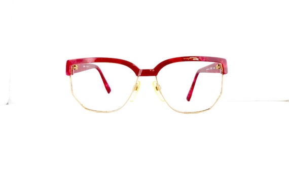 90s Silhouette Brow Line Eyeglasses Womens Vintage 