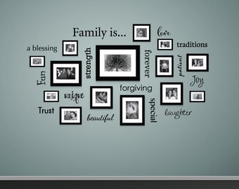 Family is... Wall Decal - Family Decor - Decals for Picture Wall - Gallery Wall Decals