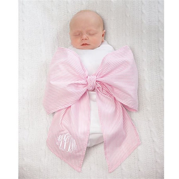 blankets with name baby photos swaddle blanket newborn Monogrammed Swaddle bow