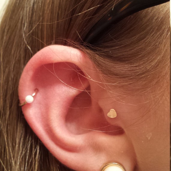 Tiny Heart Tragus Stud Tragus Jewelry Cartliage Earring Helix