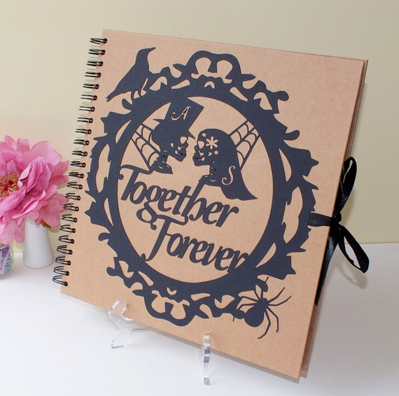 Personalised Gothic Scrapbook / Photo Album / Gothic Wedding