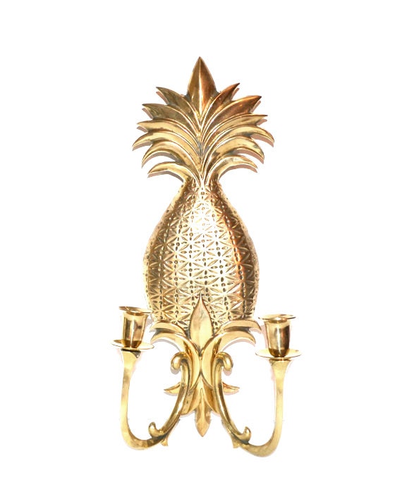 Pineapple Sconce Pineapple Candle Holder Pineapple Wall Sconce