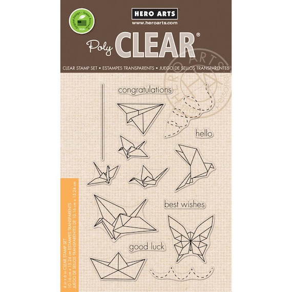 Hero Arts Origami Animals Cl942 Clear Stamp