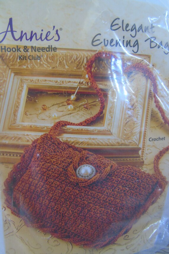 Annies Hook and Needle Kit Club Elegant Evening Bag Crochet