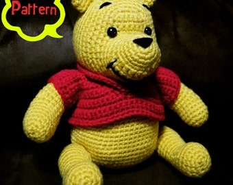 PATTERN: Crochet Winnie-the-Pooh Bear Amigurumi