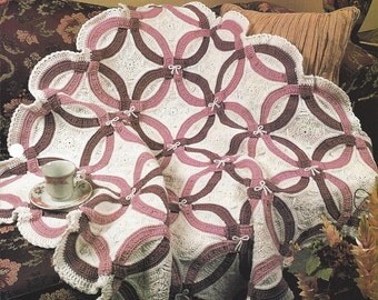 double wedding ring quilt afghan pattern annies crochet quilt afghan crochet blanket - Wedding Ring Quilts double wedding ring quilt afghan pattern annies crochet quilt afghan crochet blanket - Wedding Ring Quilts