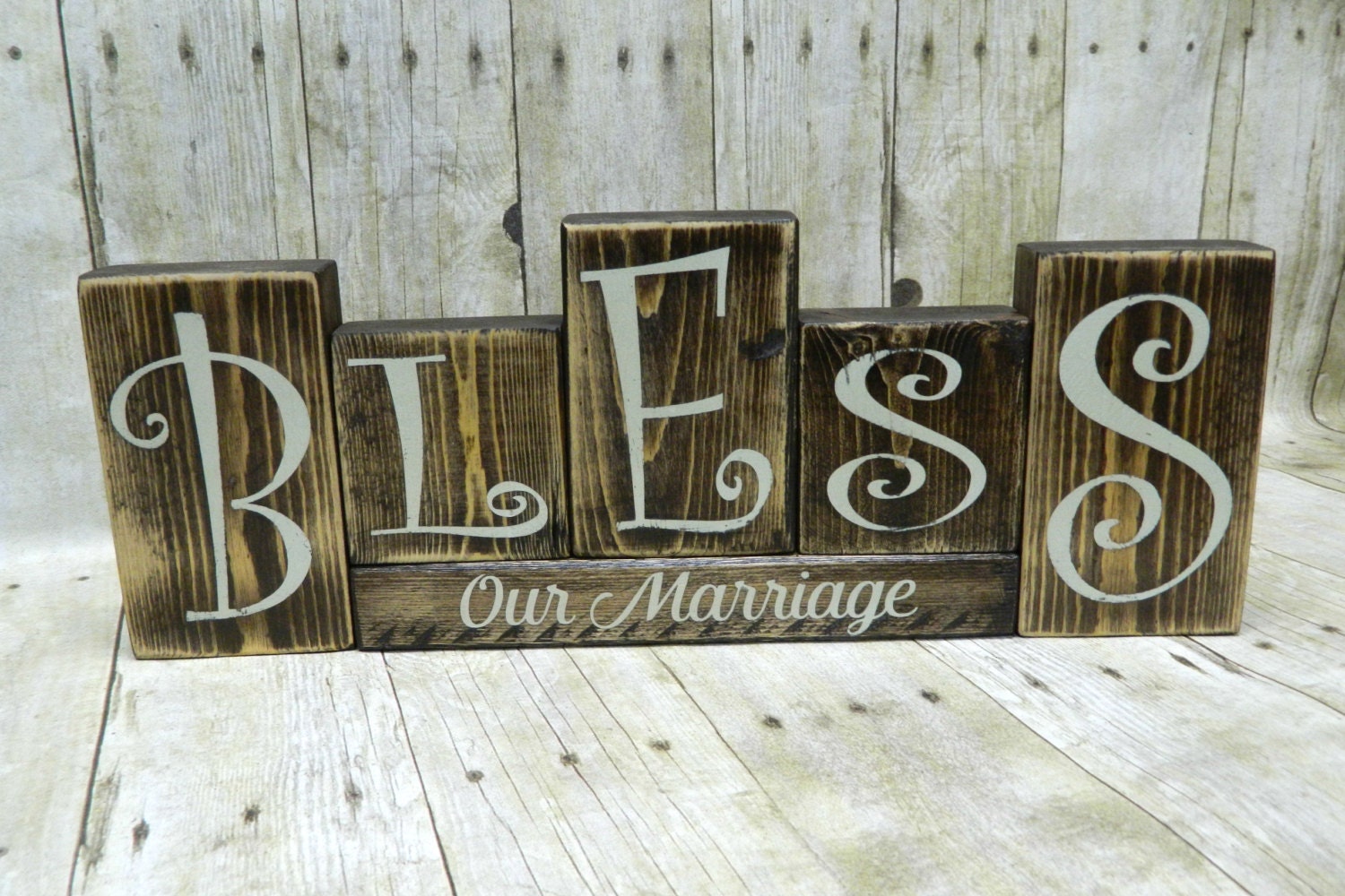 Rustic Wedding Rustic Wedding Decor Wood Blocks Wood Block