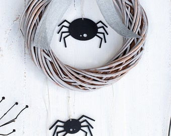 Outdoor Halloween decorations Halloween wreath Halloween door decor Halloween wreaths for front door spider wreath