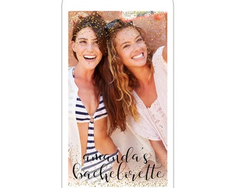 Bachelorette Snapchat Geofilter | Custom Gold Glitter Snapchat Filter | Wedding Snapchat Geofilter | Bachelorette Party Snapchat Filter