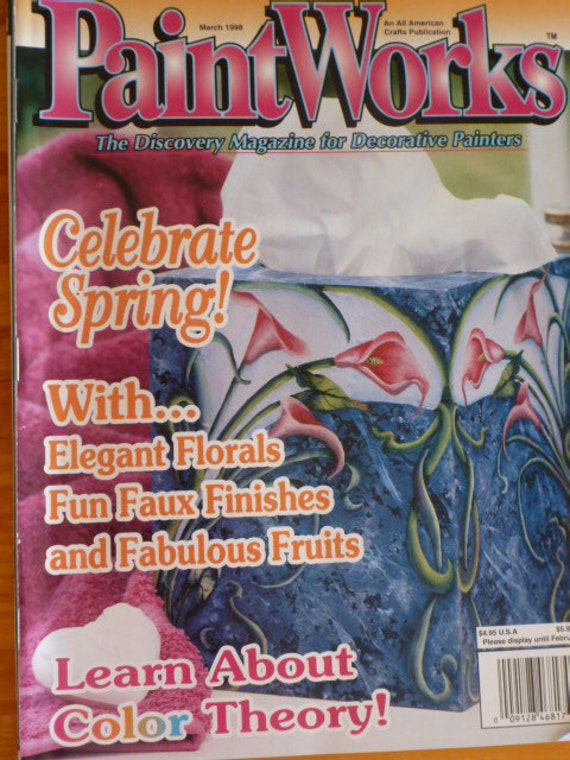 PaintWorks Magazine-March 1998-decorative painting folk art