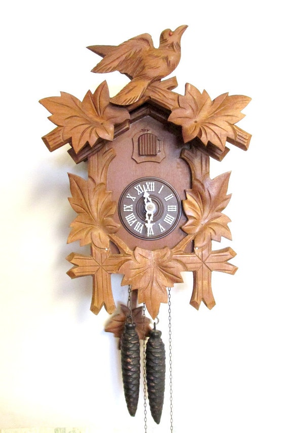 Vintage Wooden Cuckoo Clock with a Regula movement Made in