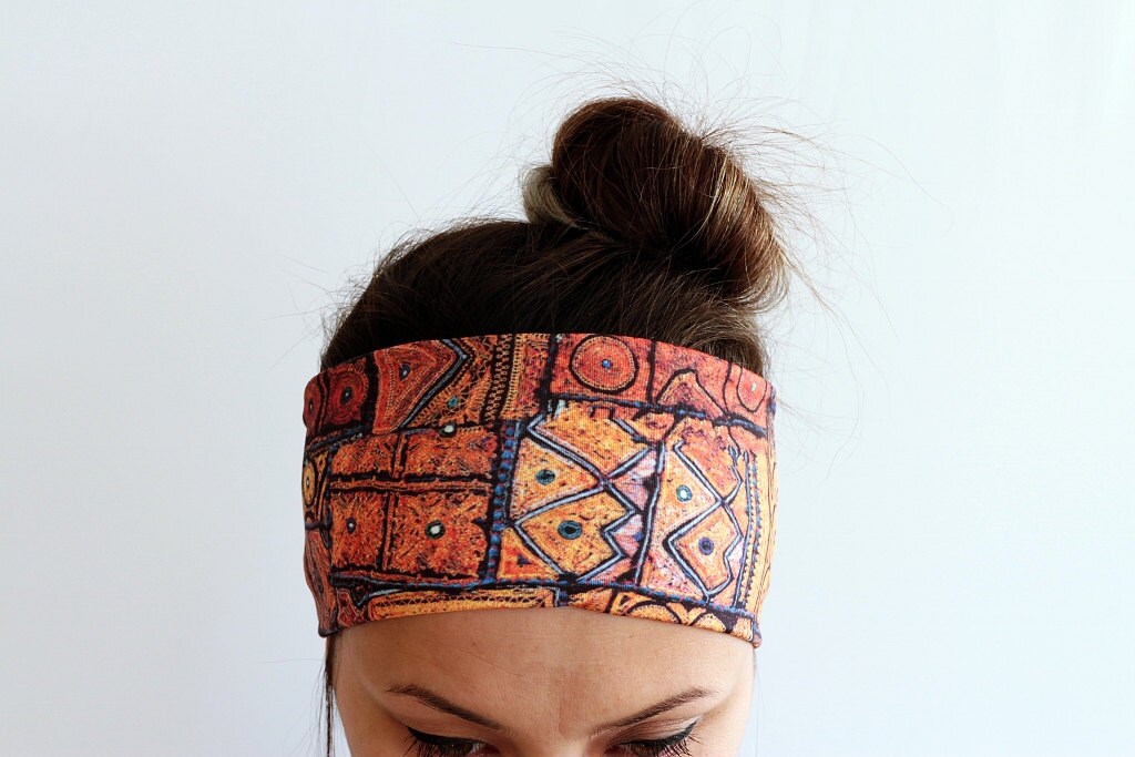 Ethnic Boho Headband unique gift for her Headband Workout