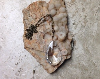 Upcycled Chandelier Crystal Pendant