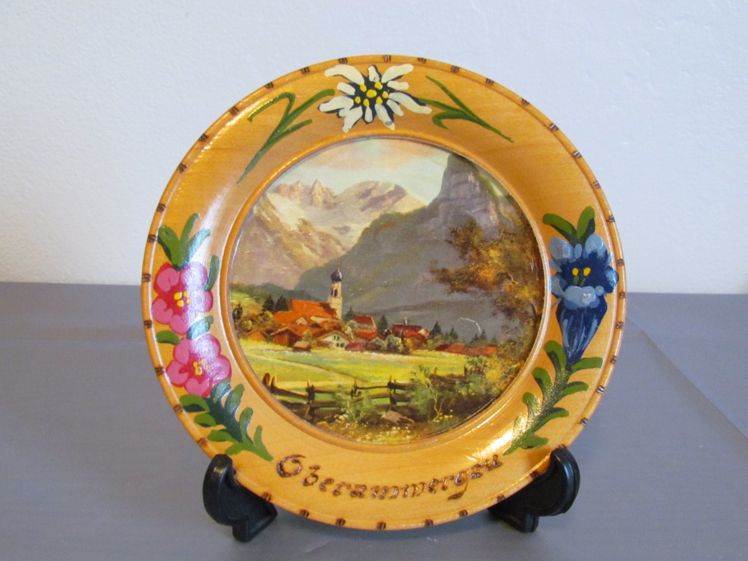 Vintage German Gifts Souvenir Items Hand Painted Wooden