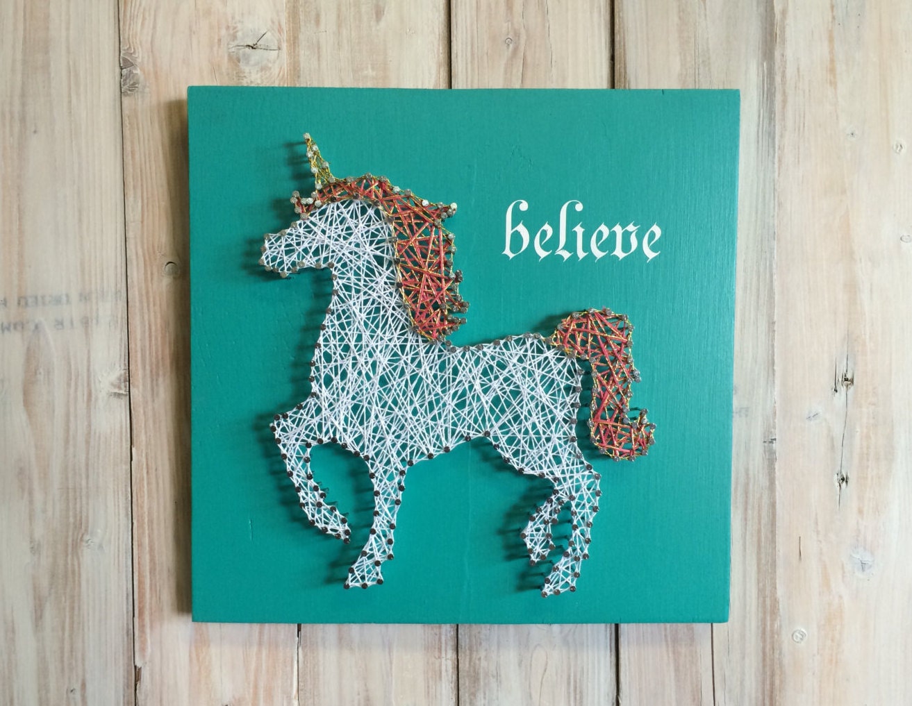 Unicorn String Art Unicorn Decor String Art Unicorn Sign