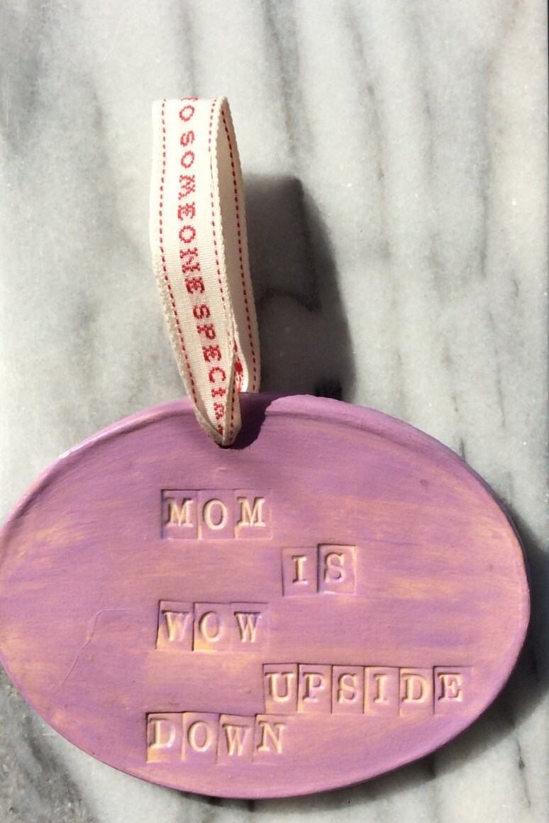 Sale handmade ceramic plaque with message by MagicalTimelessArt