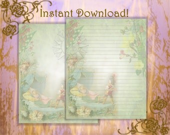 Fairy tale writing paper